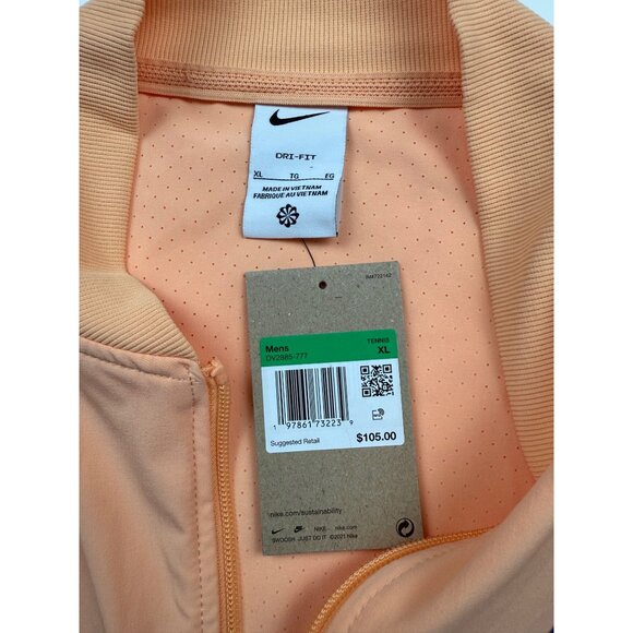 Size XL - Nike Rafa Nadal Tennis Jacket Orange Chalk Full Zip - Picture 2 of 5